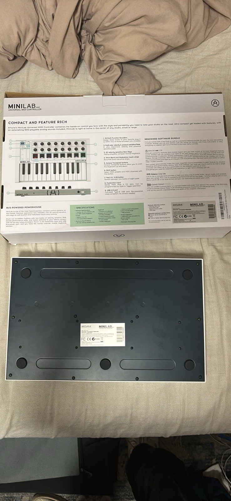 Arturia 230501 MiniLab MKII 25 Slim Keyboard Controller