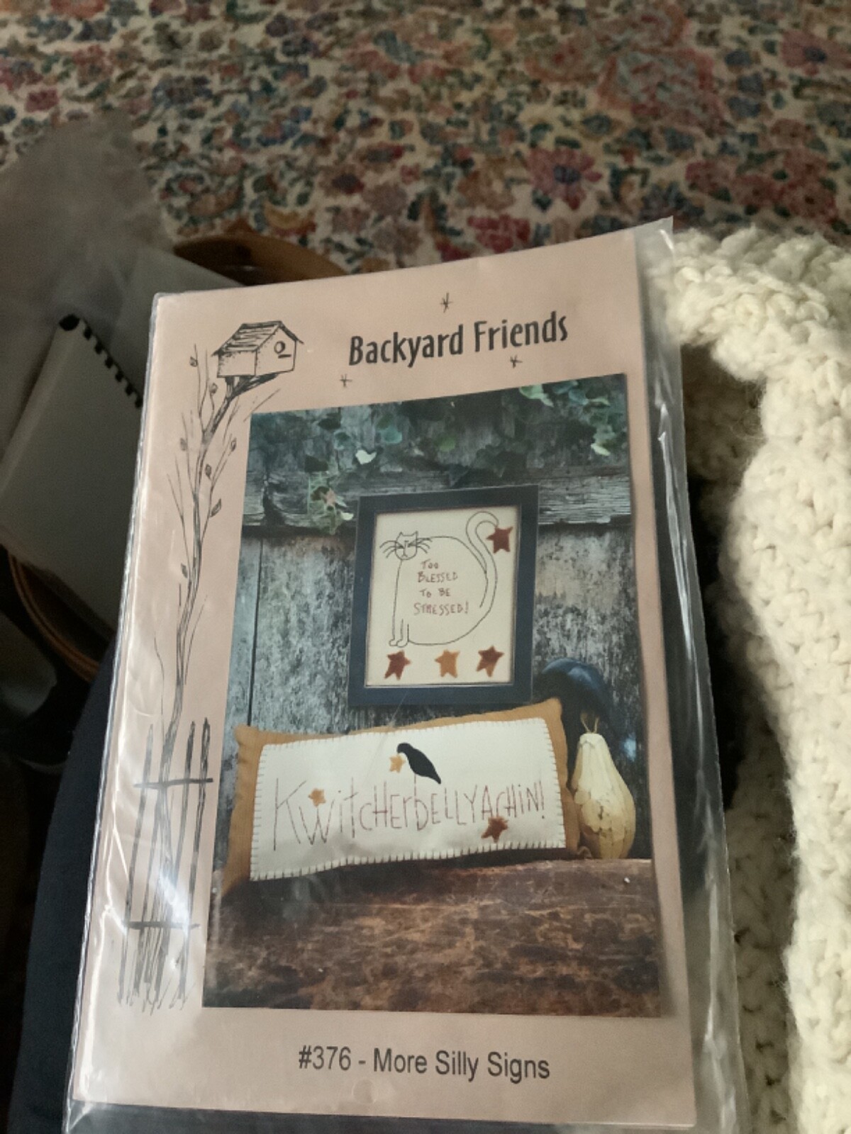 Backyard Friends Pattern More Silly Signs Stitcheries Cross Stitch Design