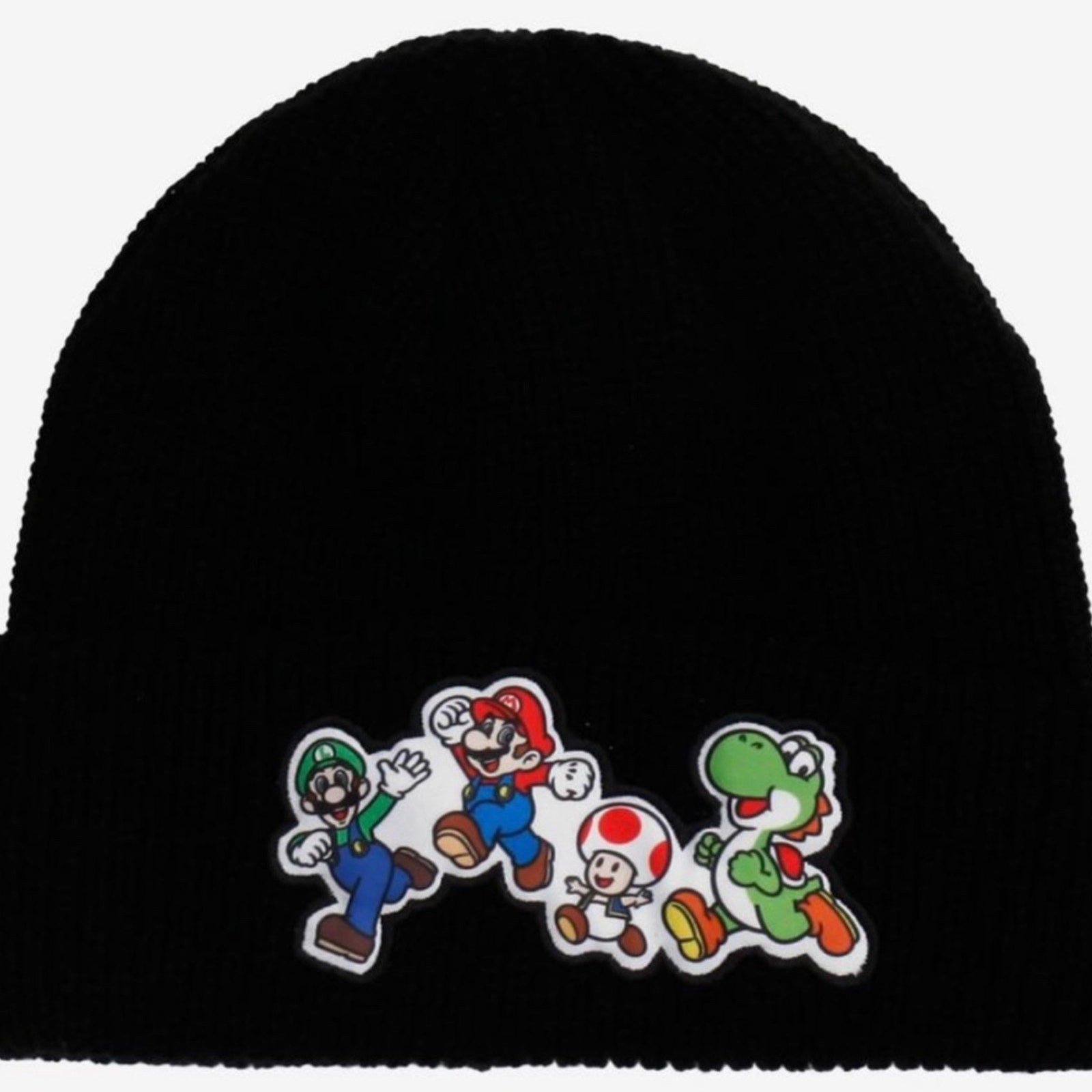 Nintendo Super Mario Bros Characters Running Knit Beanie