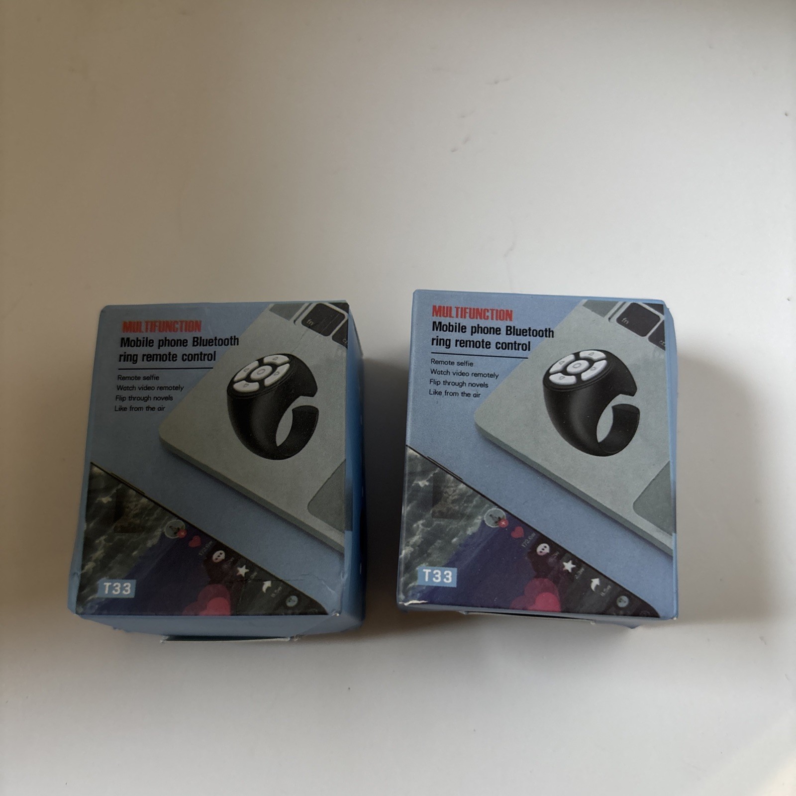 Flipping Selfie Fingertip Controller Remote Control Gadget Set Of 2 Open Box New