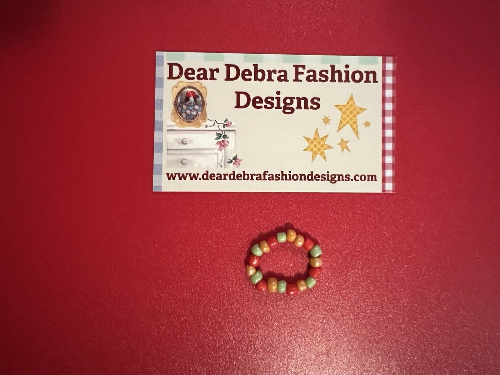 Beaded Ring One Size Fits All
