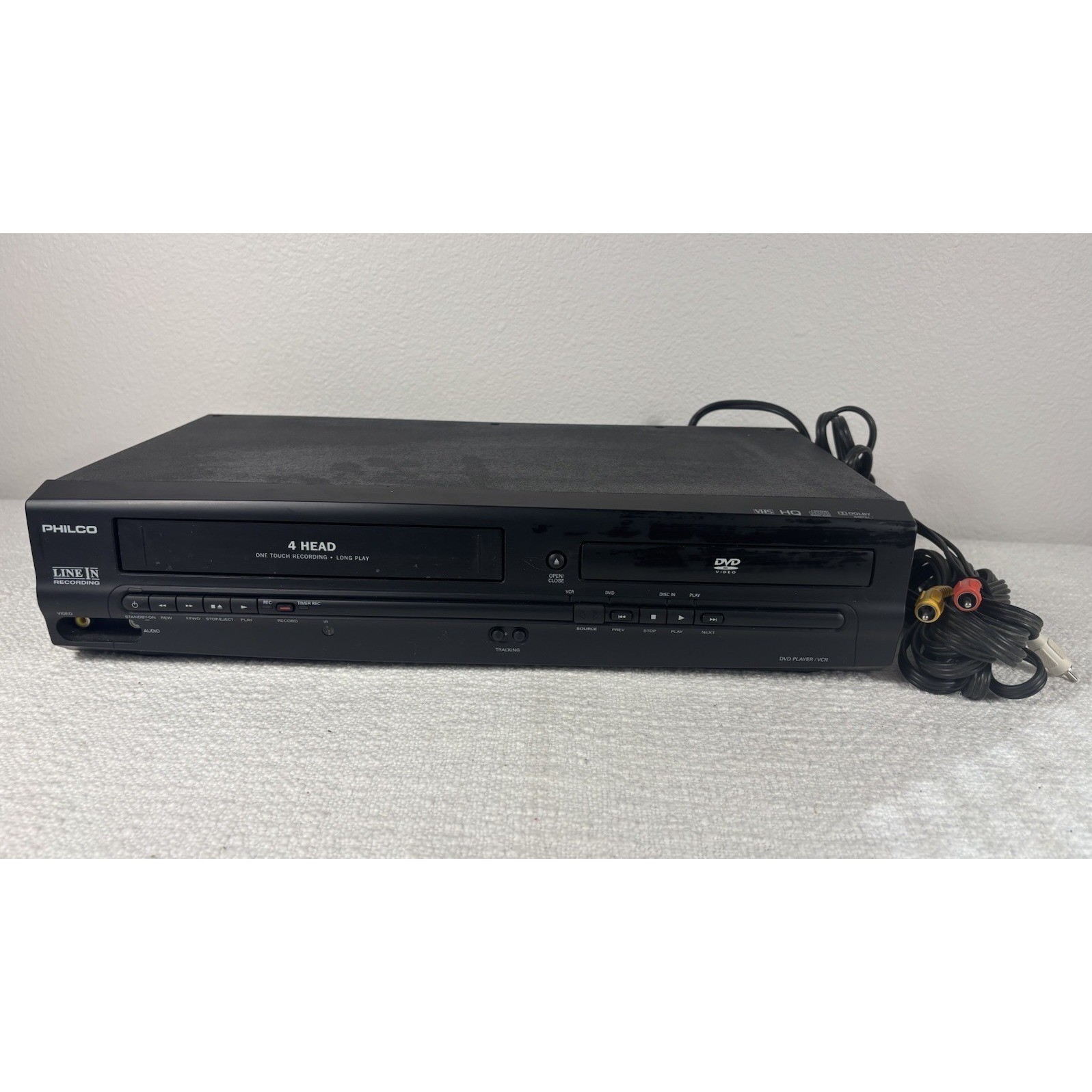 Philco DVD VCR Combo DVD VHS Combo Model DVD3315V/F7  No Remote Works!
