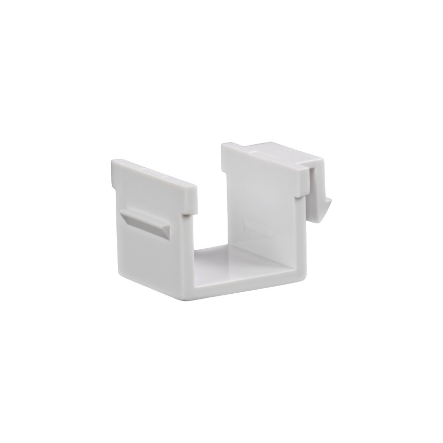 10 X BLANK KEYSTONE JACK INSERT ADAPTER WHITE