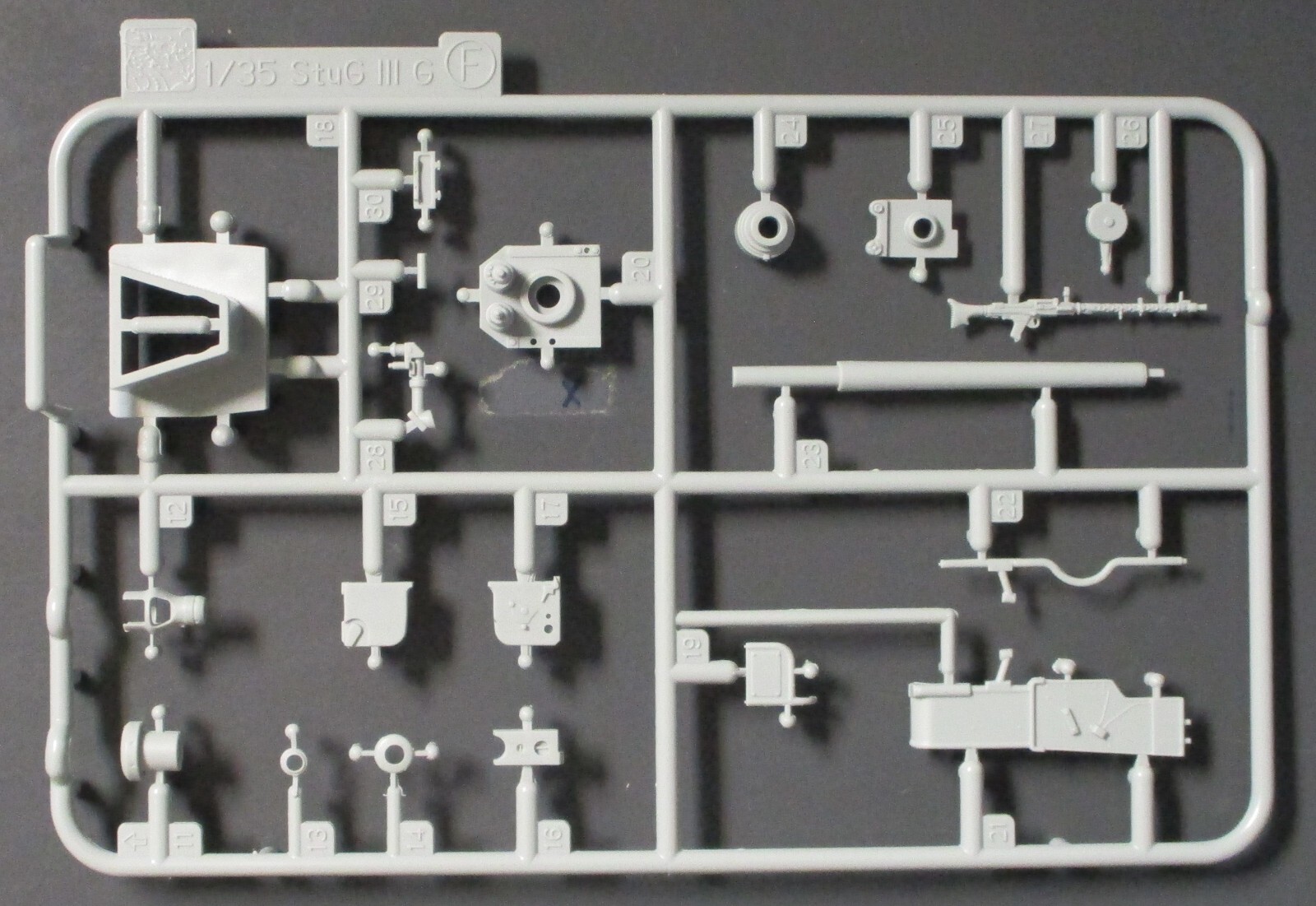 Dragon 1/35th Scale Sd Kfz 234/4 - Parts Tree F from Kit No. 6814
