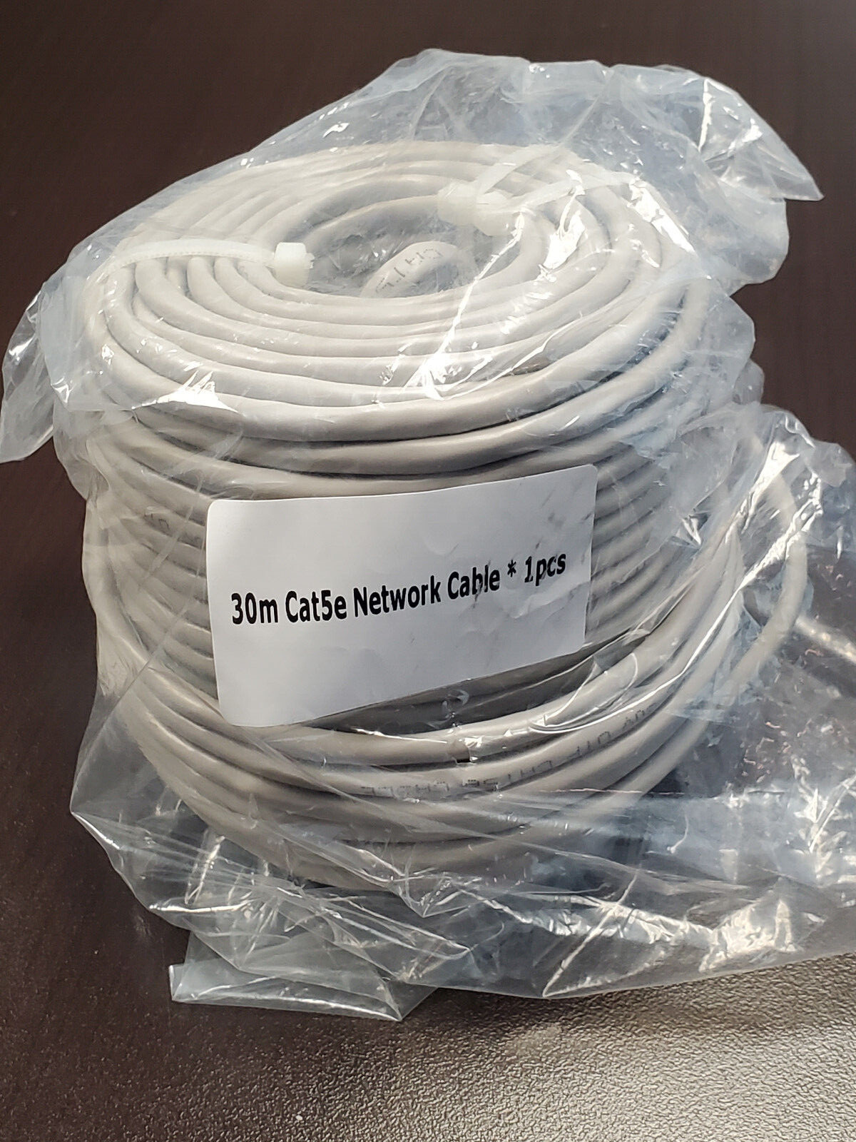BRAND NEW SEALED OEM Cat 5e Ethernet Network Cable GRAY 30m (approx 100')