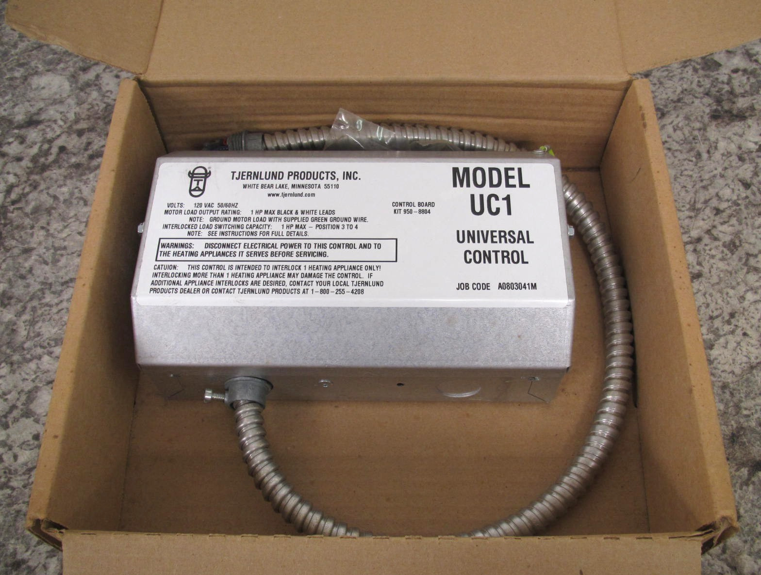 New Tjernlund Products UC1 / 950-8804 Universal Interlock Control Free Shipping