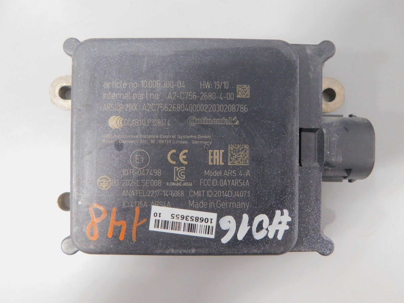 Continental  ARS4-A  ADC RADAR SENSOR / Lidar