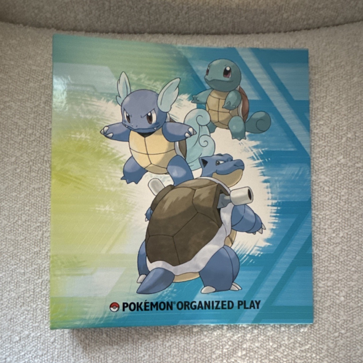 Pokémon Organized Play TCG 3-Ring Card Binder Squirtle Wartortle Blastoise