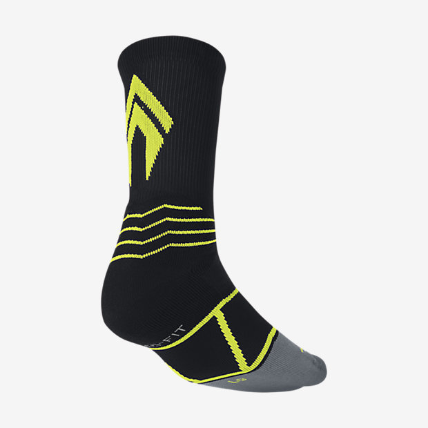NIKE ELITE VAPOR CREW BASEBALL SOCKS STYLE SX4843-071 BLACK S (3Y-5Y)