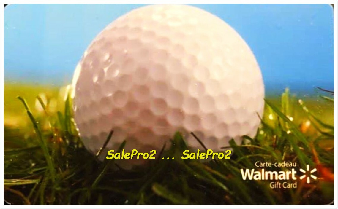 WALMART GOLF COURSE SEASON #FD23668 ENGLISH FRENCH RARE COLLECTIBLE GIFT CARD