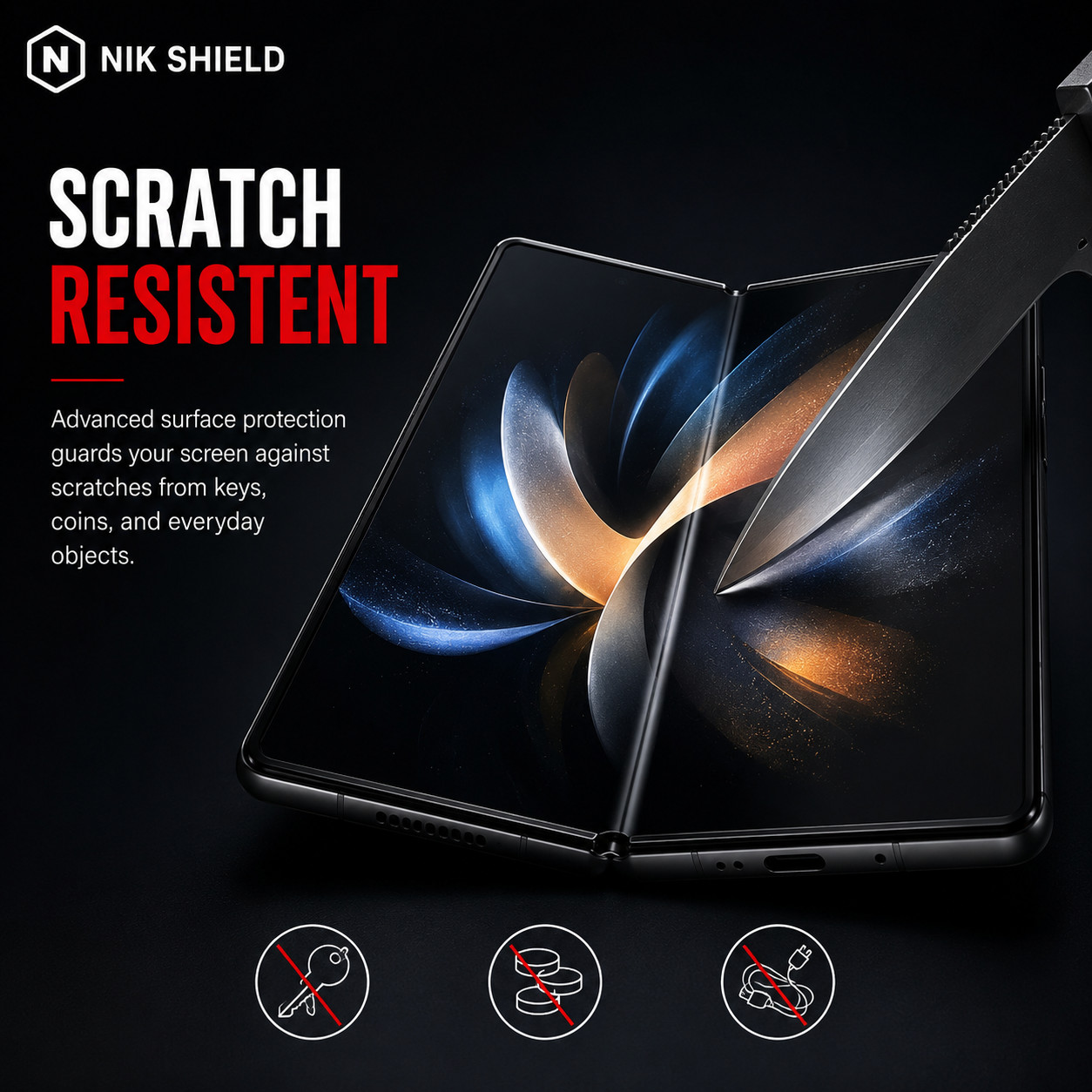 Samsung Galaxy Z Fold 7 6 5 4 3 Screen Protector Front + Inner Display Hydrogel