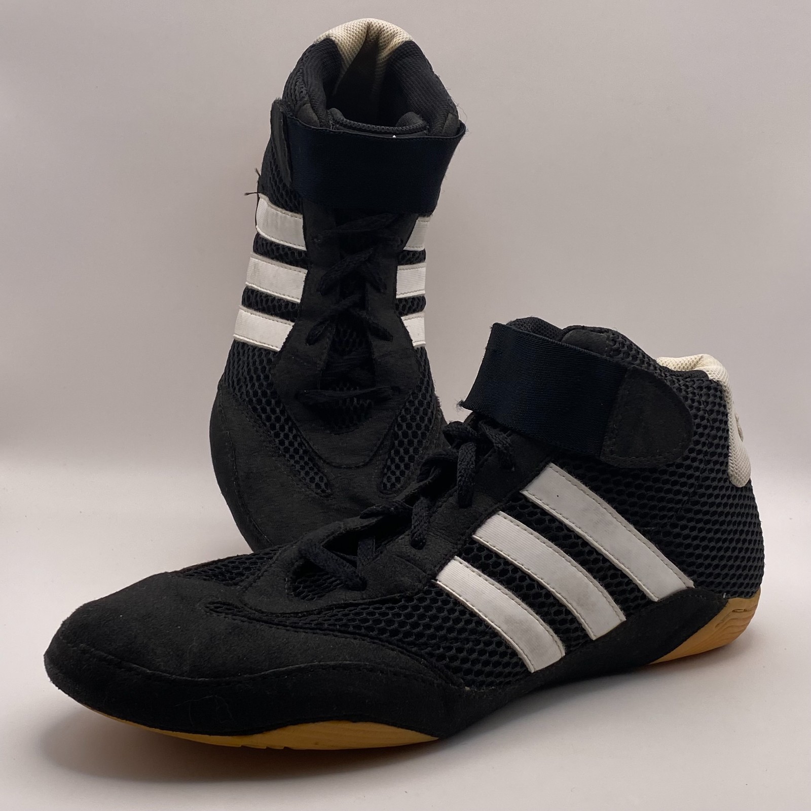 Men's Adidas Mat Hog Wrestling Shoes Black sz. 9.5 779001
