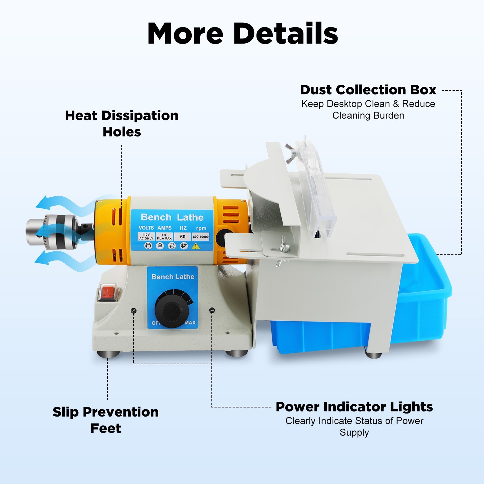 Mini Table Saw, 110V Multifunctional Electric Grinding Machine With Table Saw