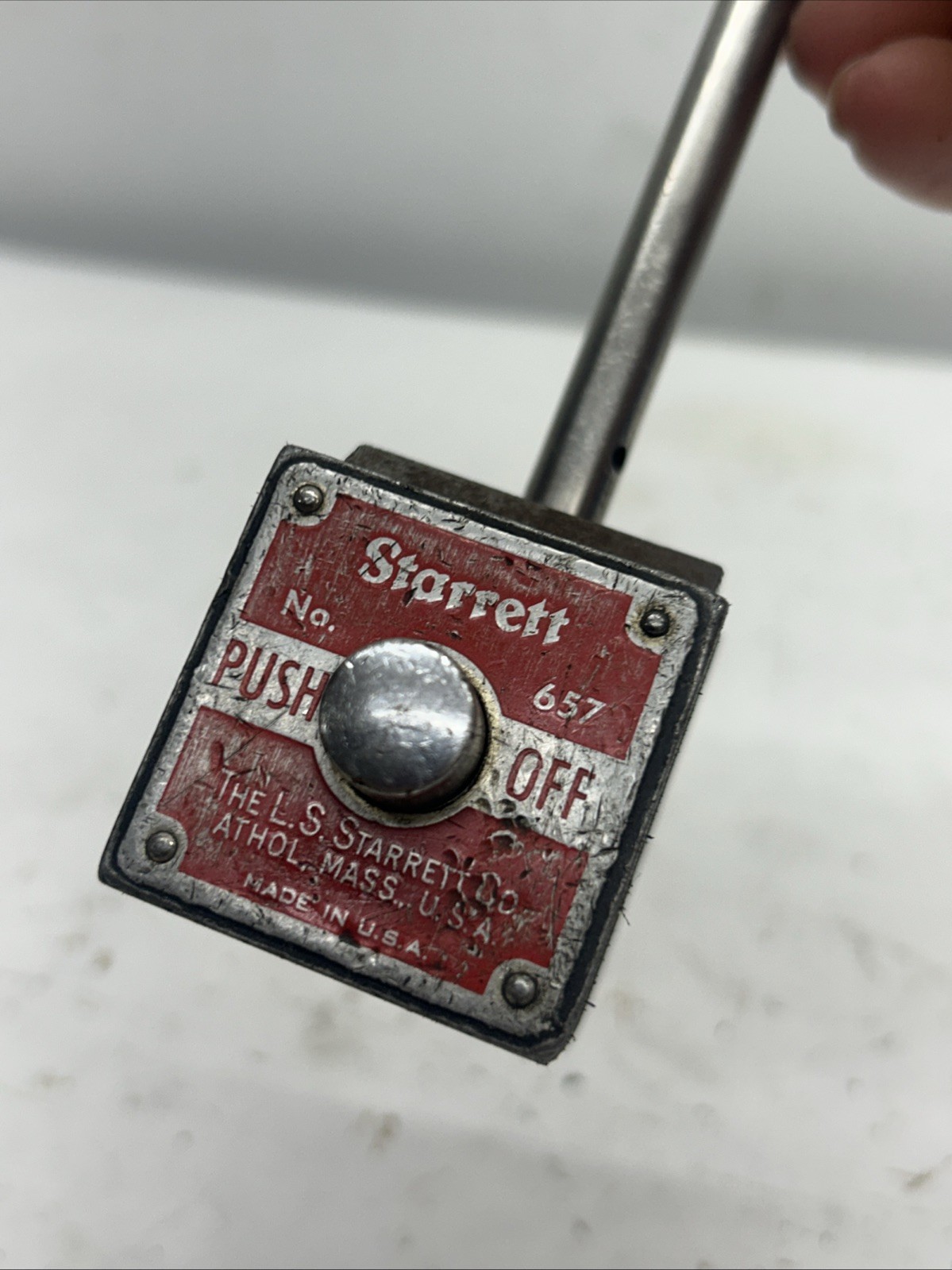 Starrett Magnetic Indicator Holder Base No. 657. Dial Indicator Base Holder