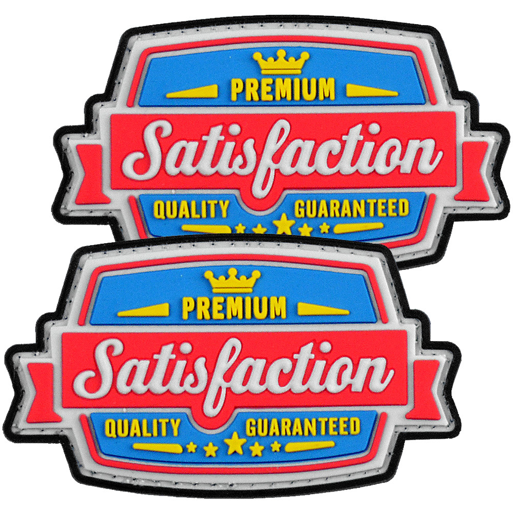 2x Premium Quality Guaranteed PVC Patch 3D Tactical Badge Hook #58