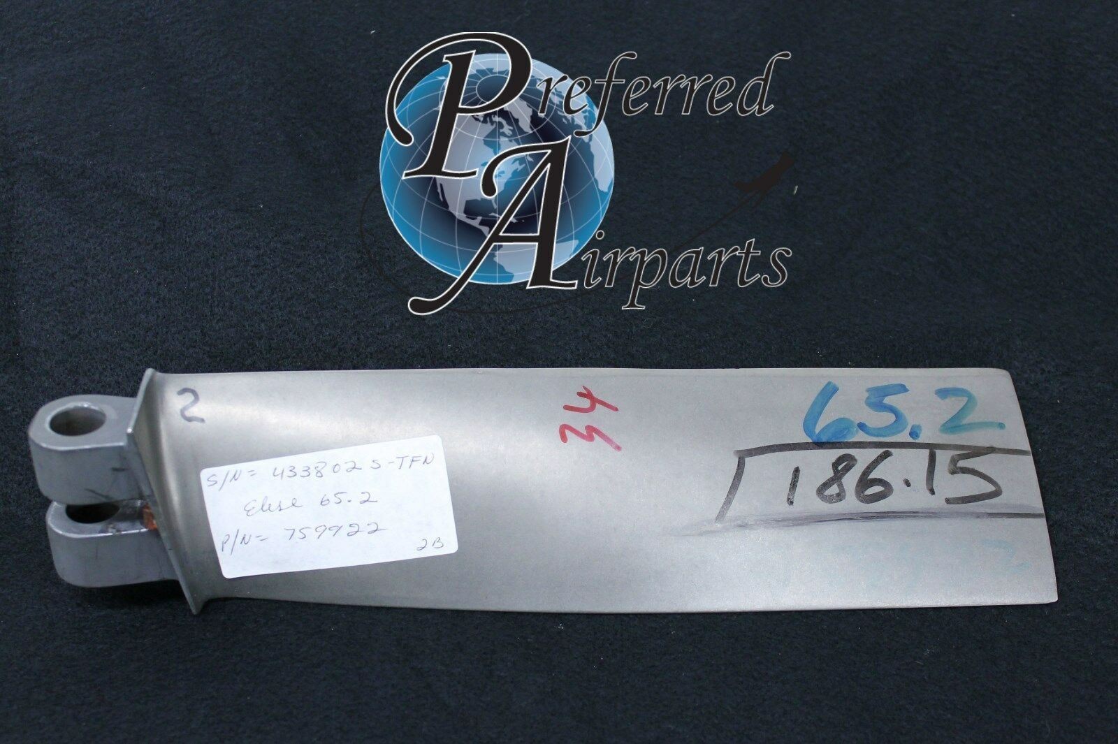 JT8D 2nd Stage Fan Blade Jet Engine Blade PN 759922, 707, 727,737, DC9, MD80