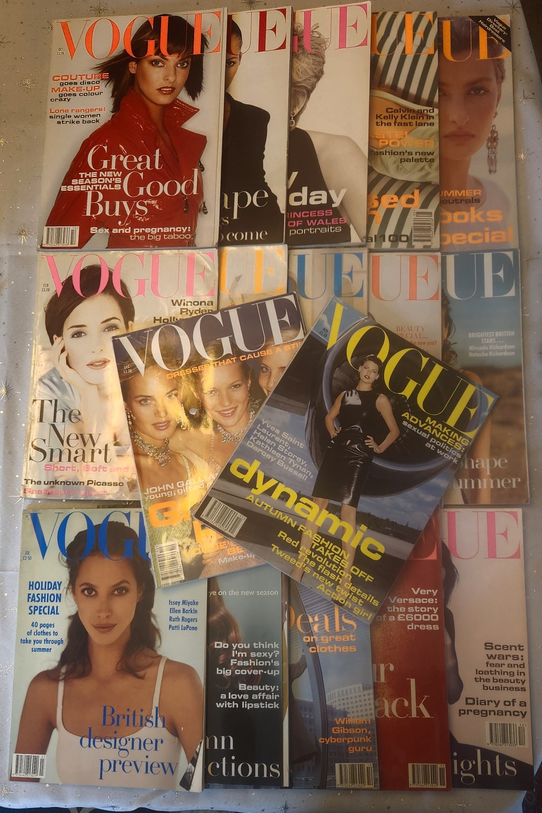 British VOGUE UK - CHOICE! 1993-1994 Style and Fashion Magazines SHIPS FROM US!!