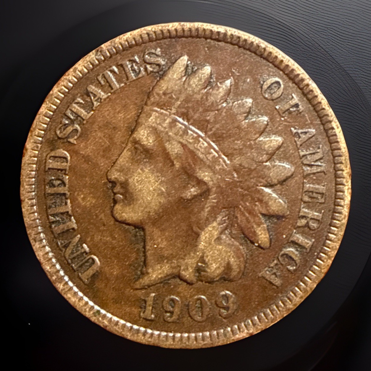 1909 Indian Head Cent ** NICE BROWN * FULL LIBERTY * FAST SHIPPING #2726