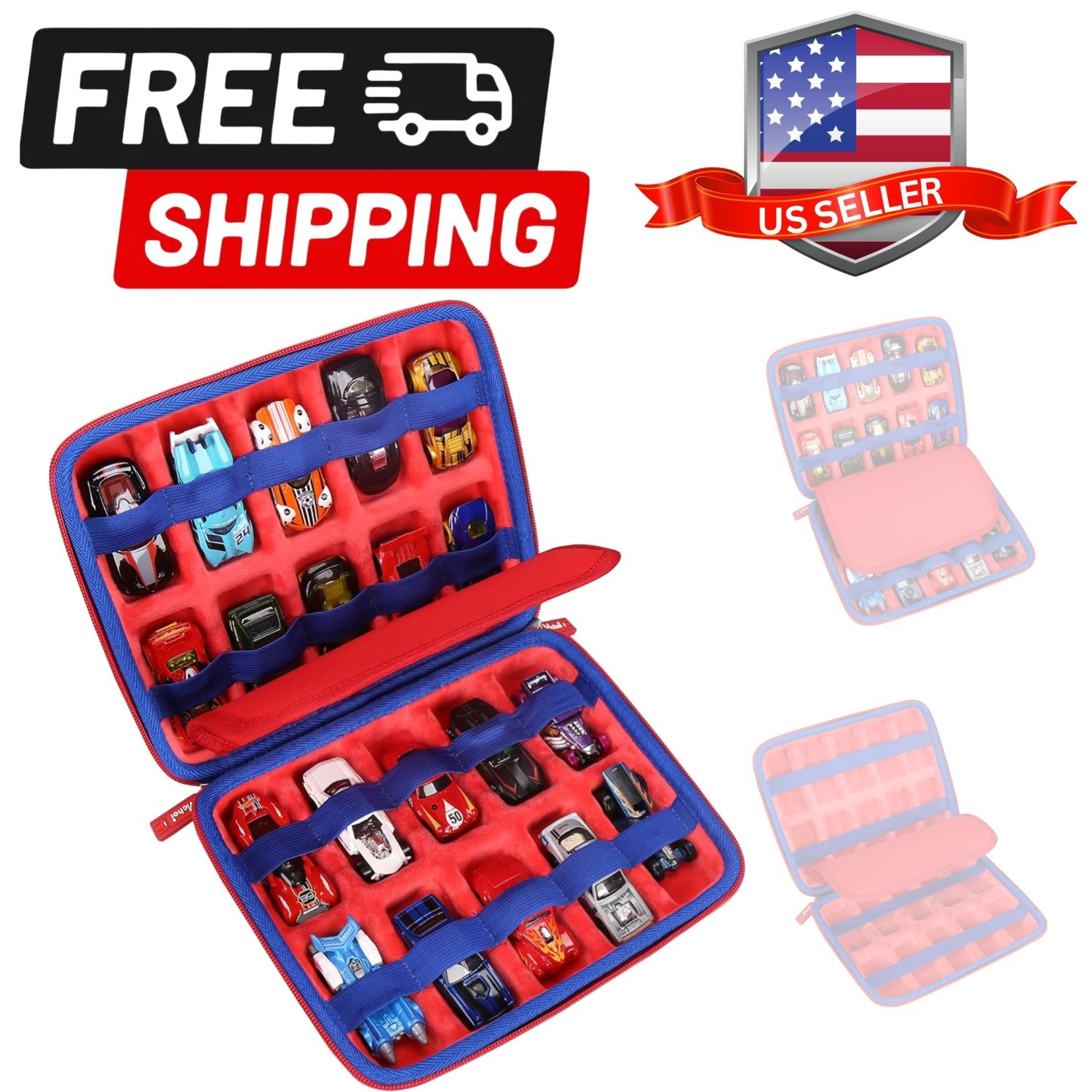 Case Storage for HotWheels 20 Cars, Toy Car Organizer for Your Matchbox Cars ...