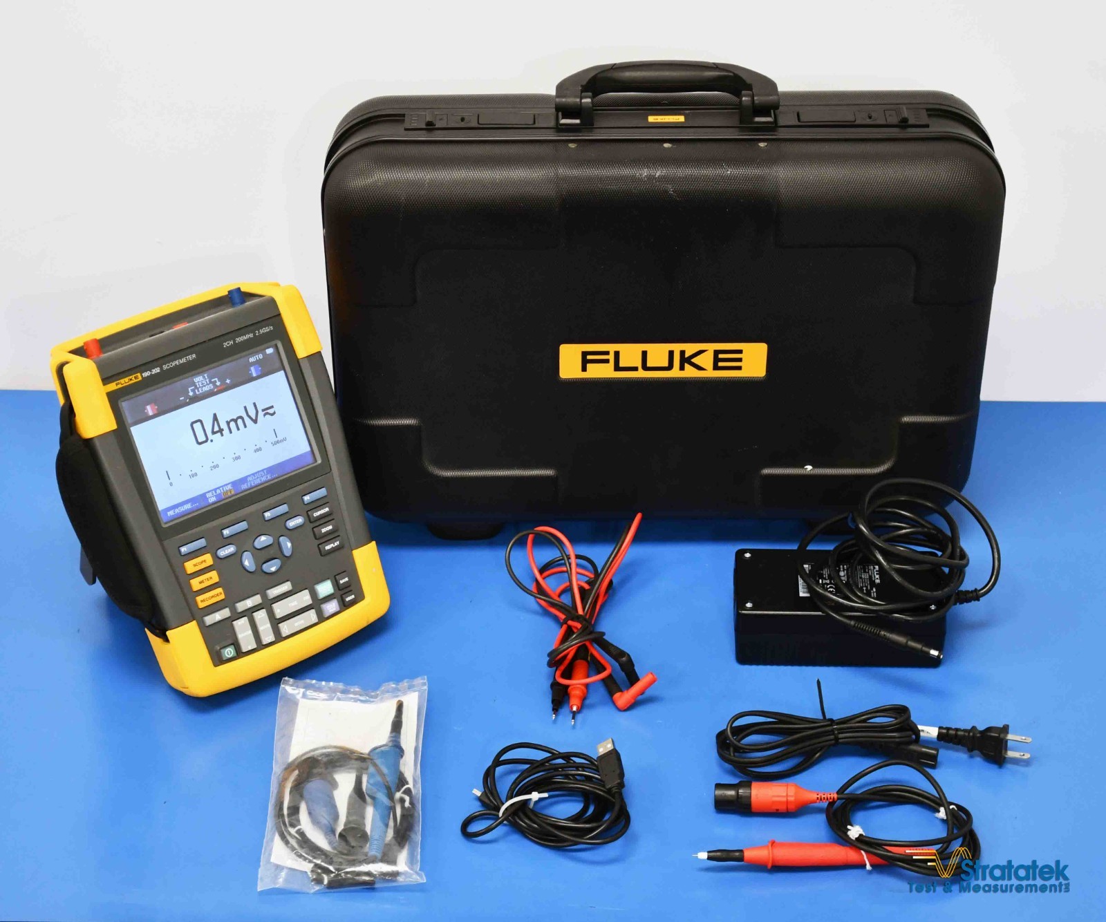 Fluke 190-502 500MHz Scopemeter 2 Channel 5GS/s - NIST Calibrated