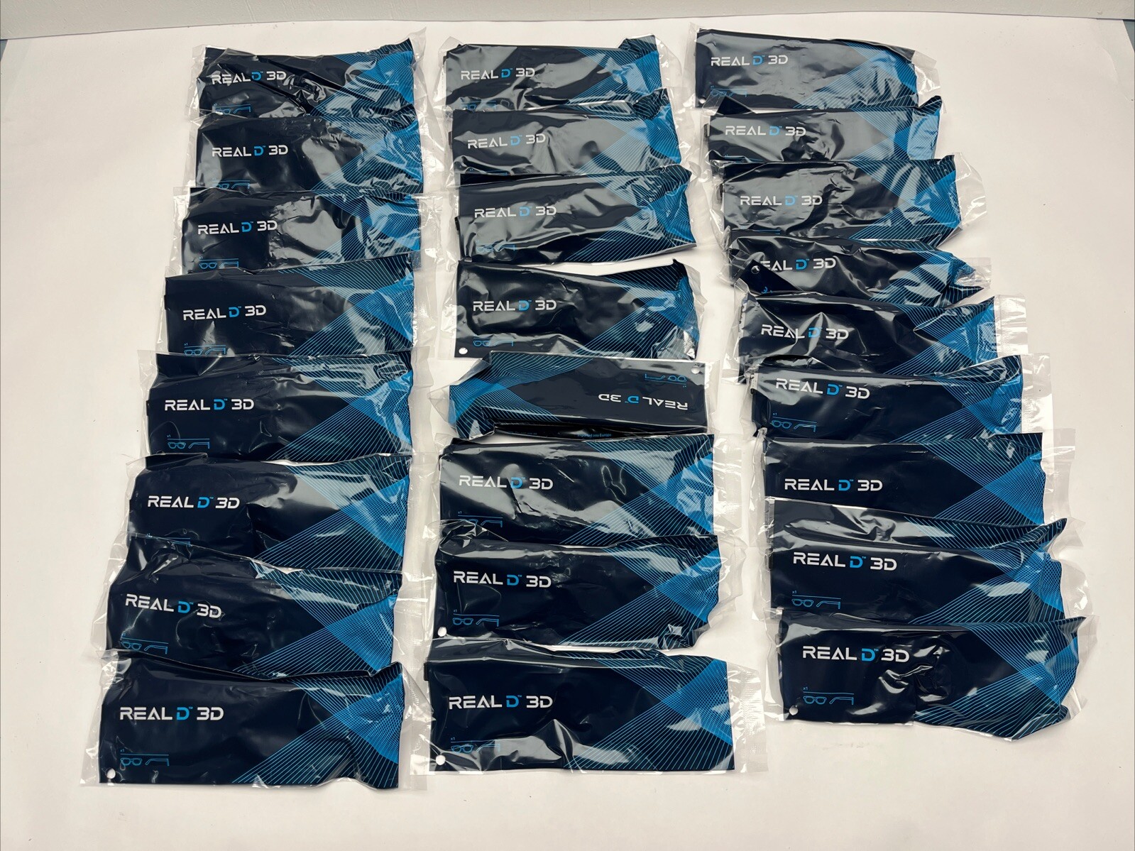 OFFICIAL RealD 3D Adult Passive Polarized 3D Glasses - Lot Of 25 Brand New