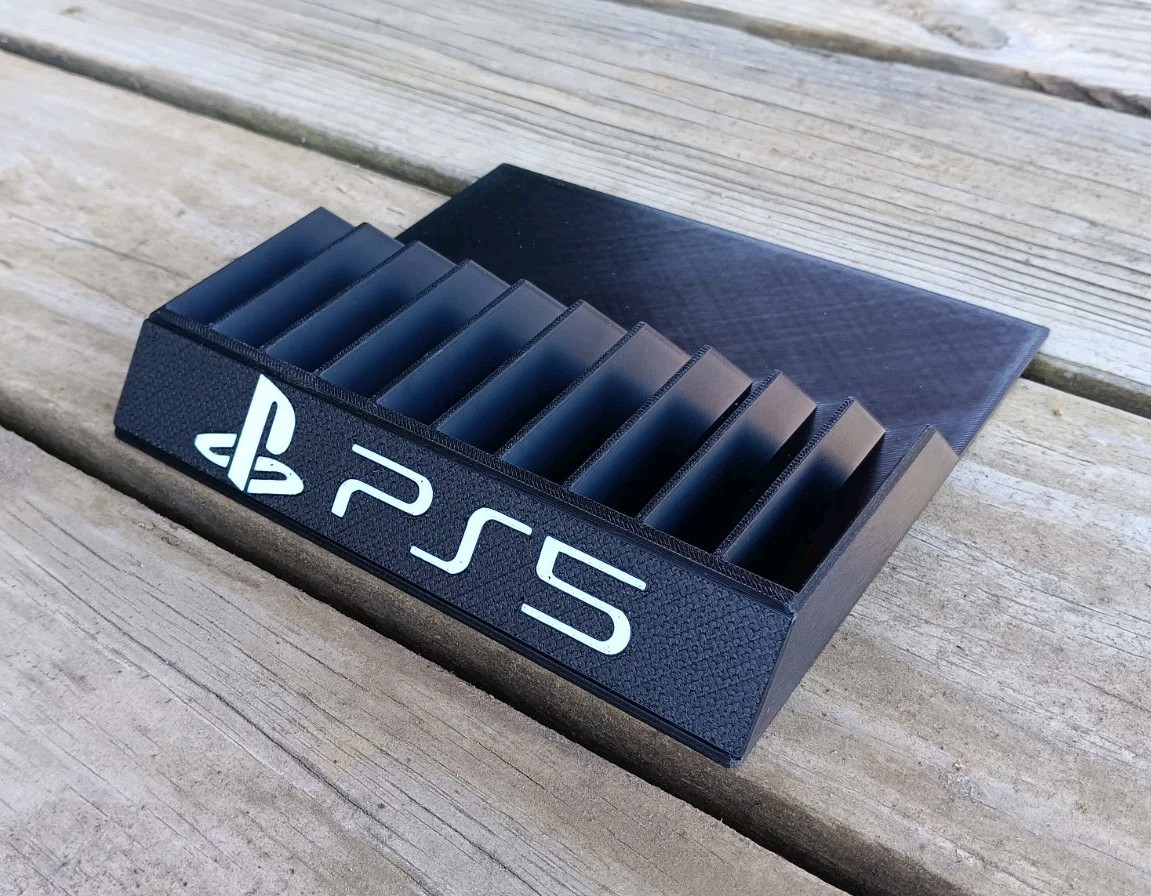 PlayStation Game Case Holder – Fits 10 PS5 Cases – Game Storage Display