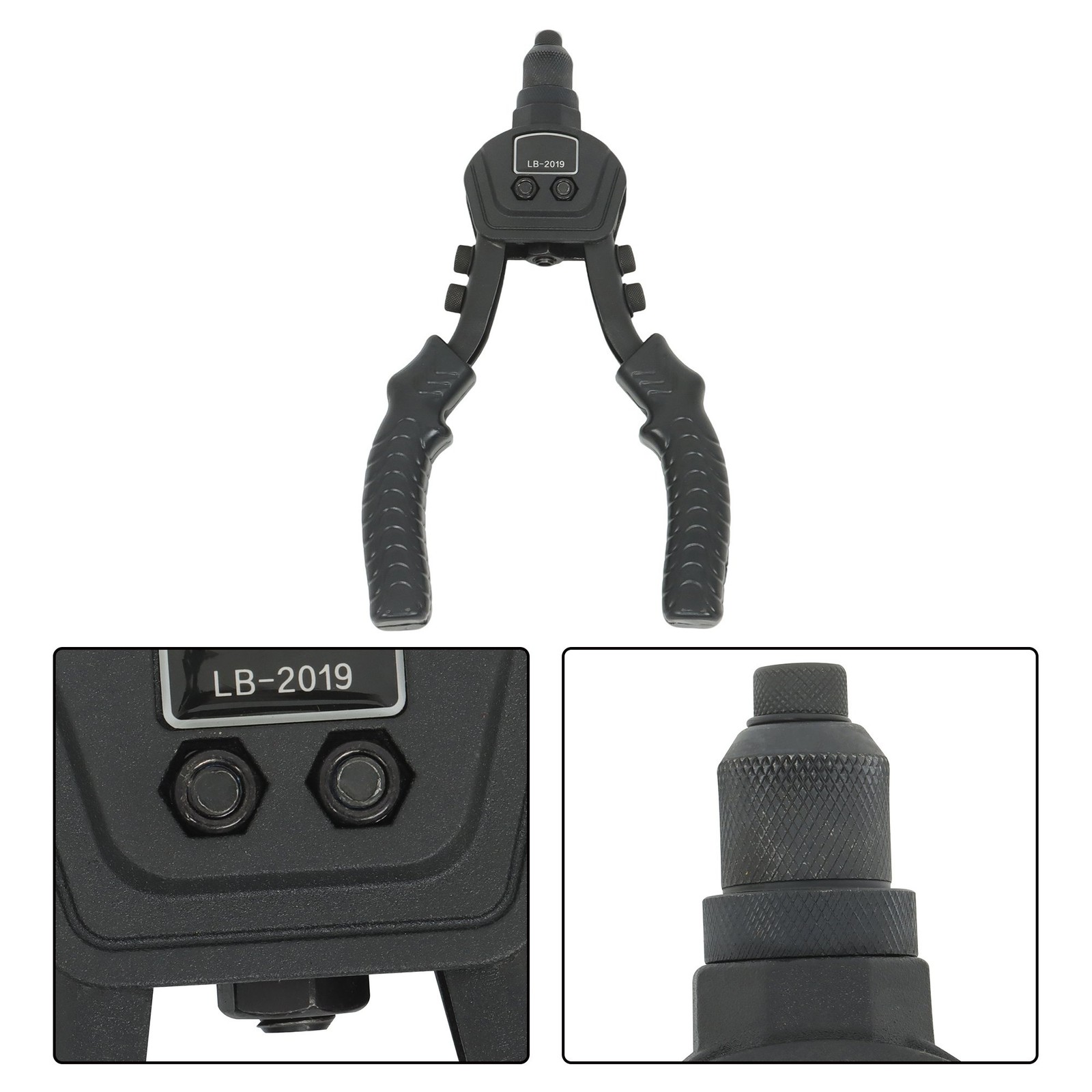 1/4 Pop Rivet Gun Kit with 200 Blind Rivet 5 Interchangeable Rivet Head