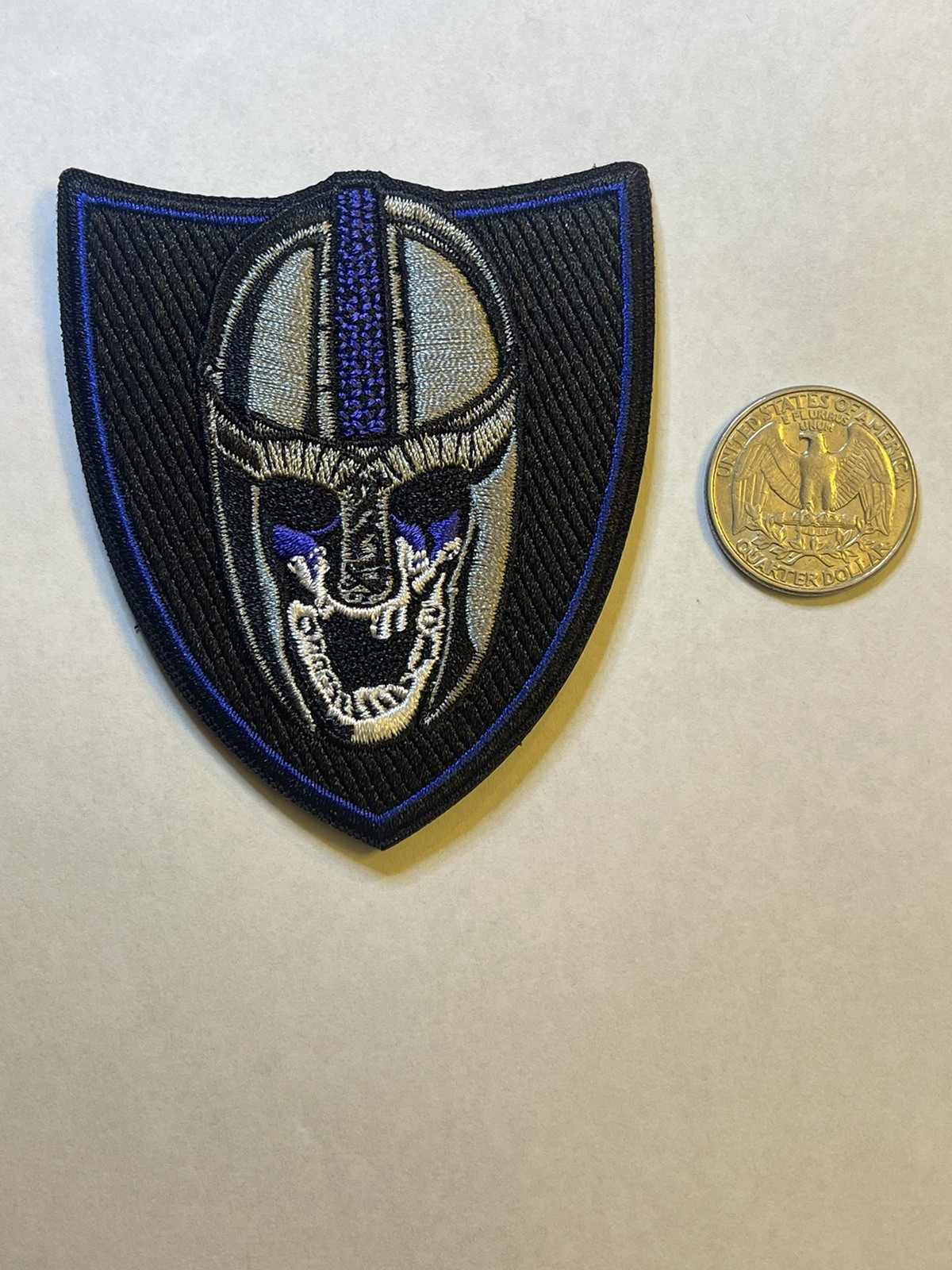 Blue Line Viking Tactical Morale Patch, Modern Arms Patch, Embroidered