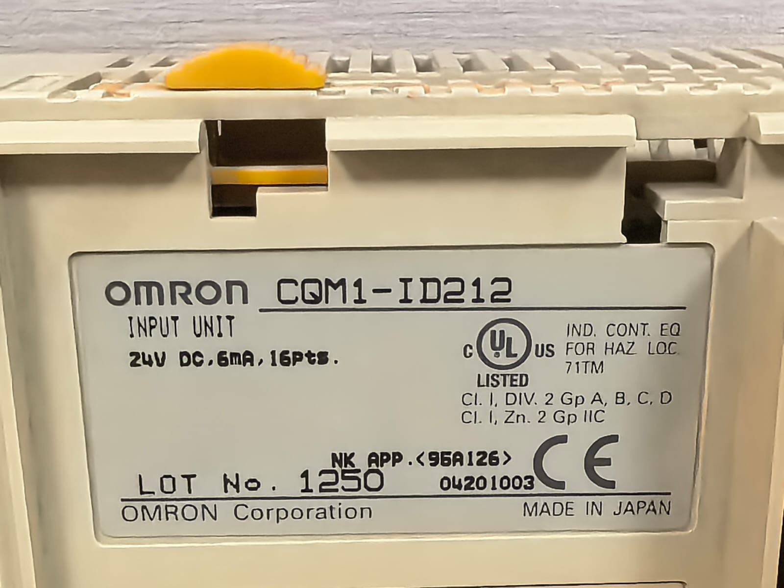 LOT 2PCS OMRON CQM1-ID212 INPUT UNIT 24VDC