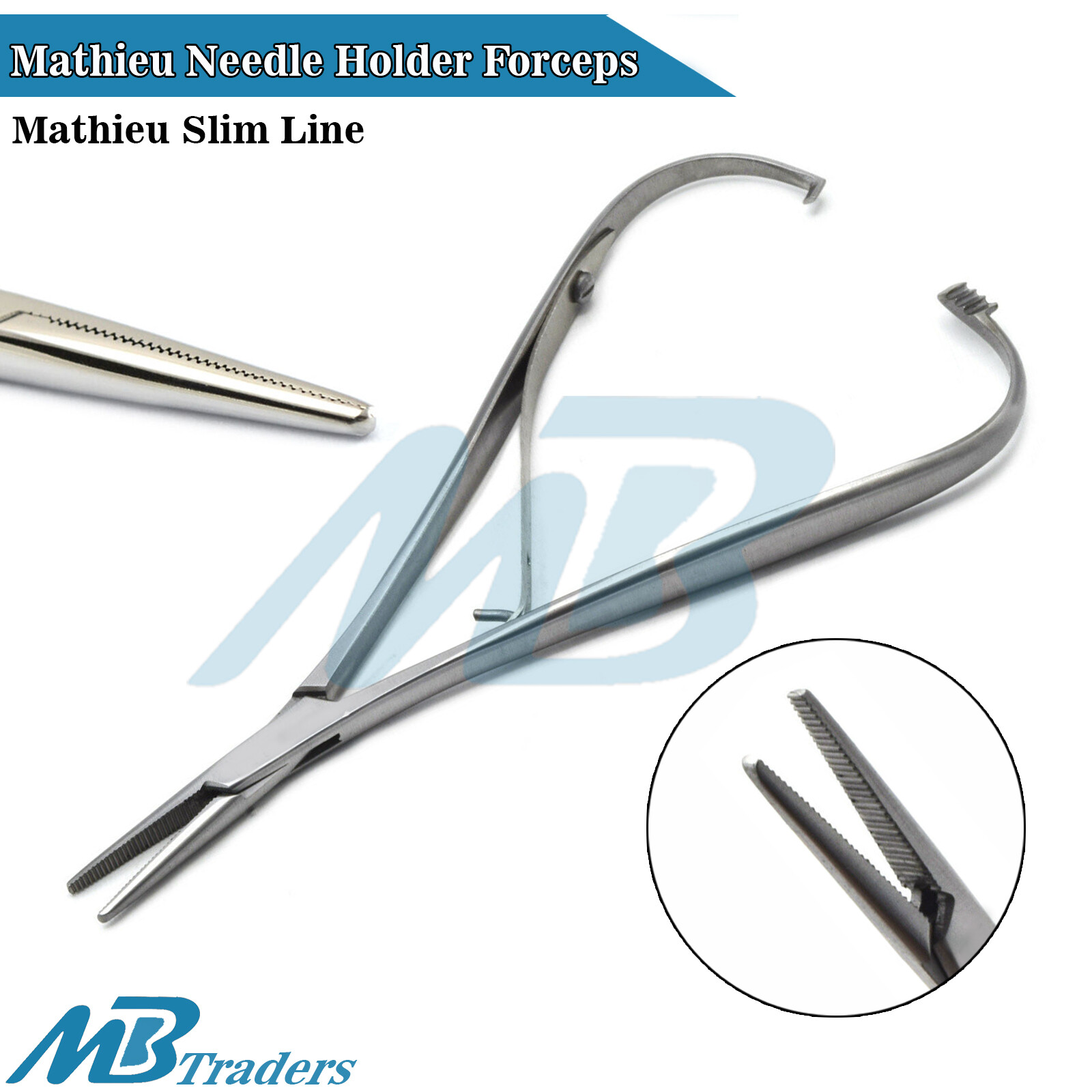 Dental Orthodontics Suturing Mathieu Forceps Slim Line Needle Holder Pliers Lab