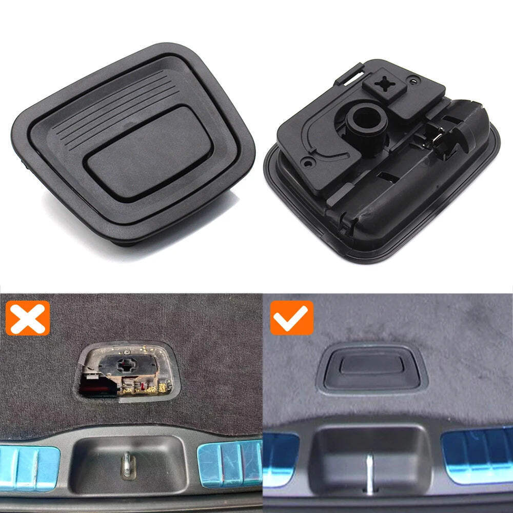 Rear Luggage Trunk Boot Mat Floor Carpet Switch Latch Handle For Mercedes BENZ C
