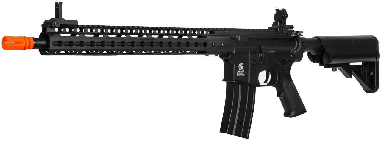 Lancer Tactical LT-14A KeyMod 15" Rail AEG Electric Airsoft Rifle Gun – Black, 1