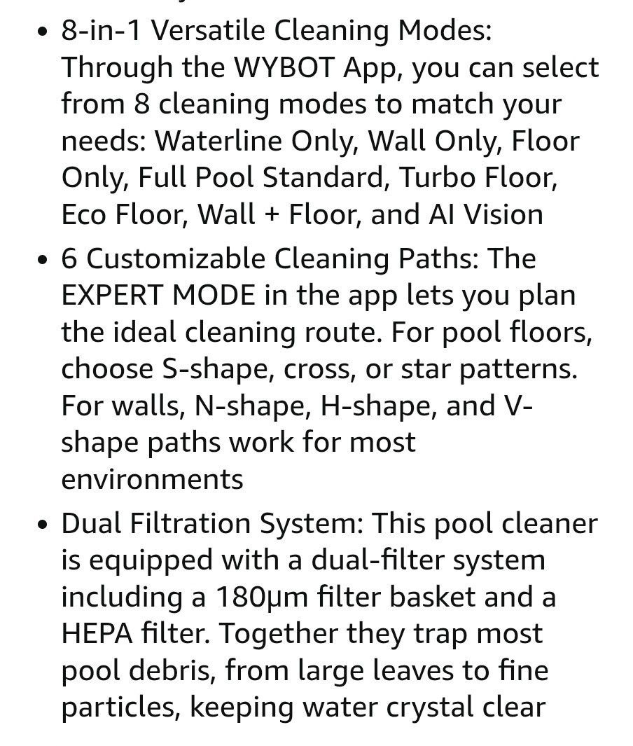 Robotic Pool Cleaner🔥Automatic Pool Vac Cleaner🌴Cordless Pool Vacuum Ai VISION