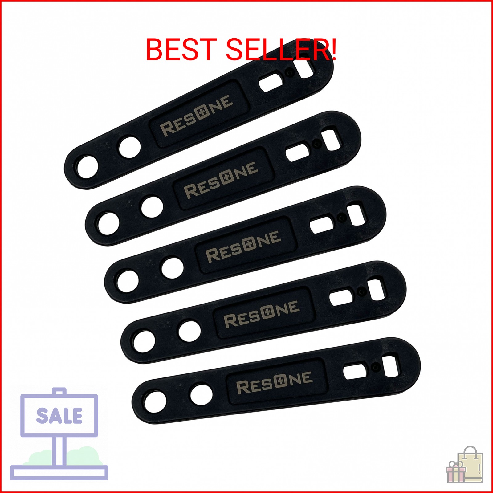 ResOne Hardened Medical Oxygen Cylinder Wrench for CGA-870 Post Valves, 5 Pack,