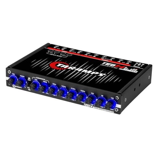 Taramps TEQ 7.4 Stereo 7-band Graphic Equalizer Car Audio Rca Input/Output,