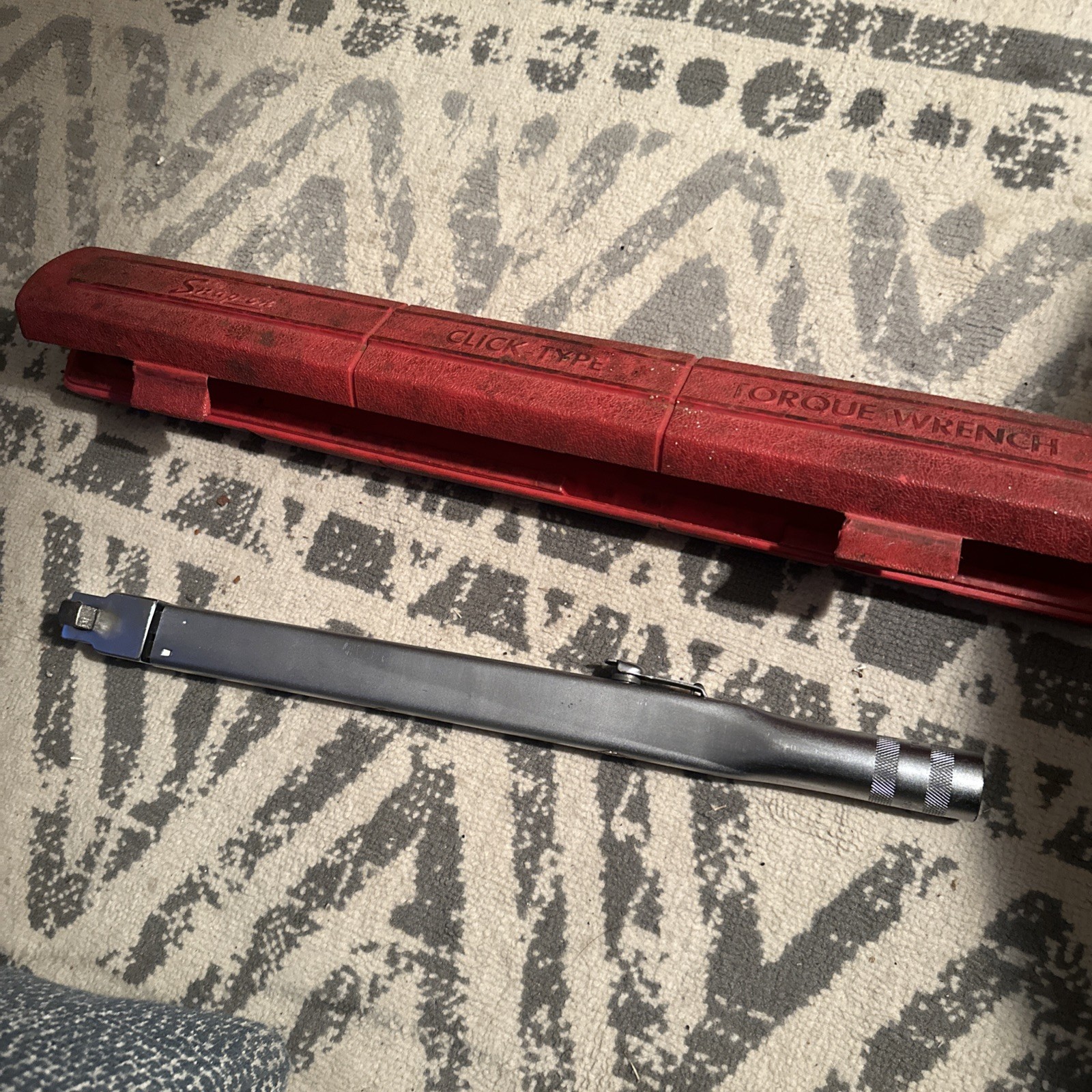 Snap-on TQFM-34 Click Torque Wrench 1/2 in Ratcheting Adjustable