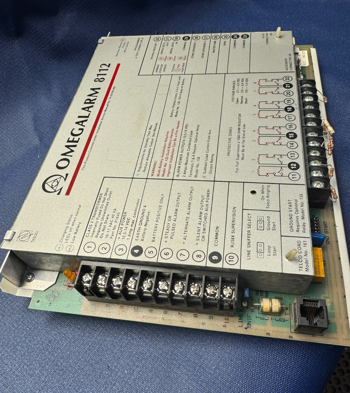 Radionics - Omegalarm 8112 - 84EL1828 - Alarm Control Panel