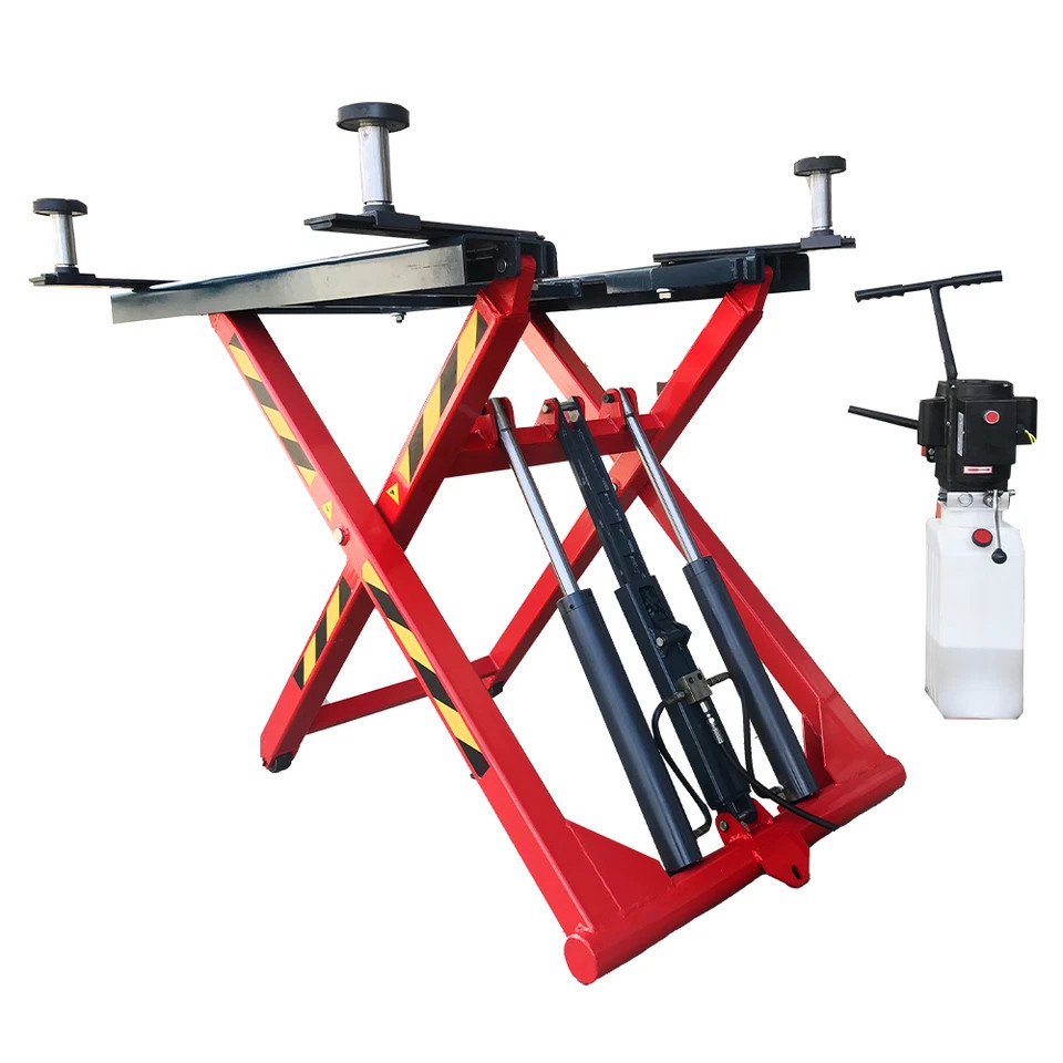MechanizedUS Car Lift 6000LB Portable Mid Rise Scissor Lift 48" Lifting Height