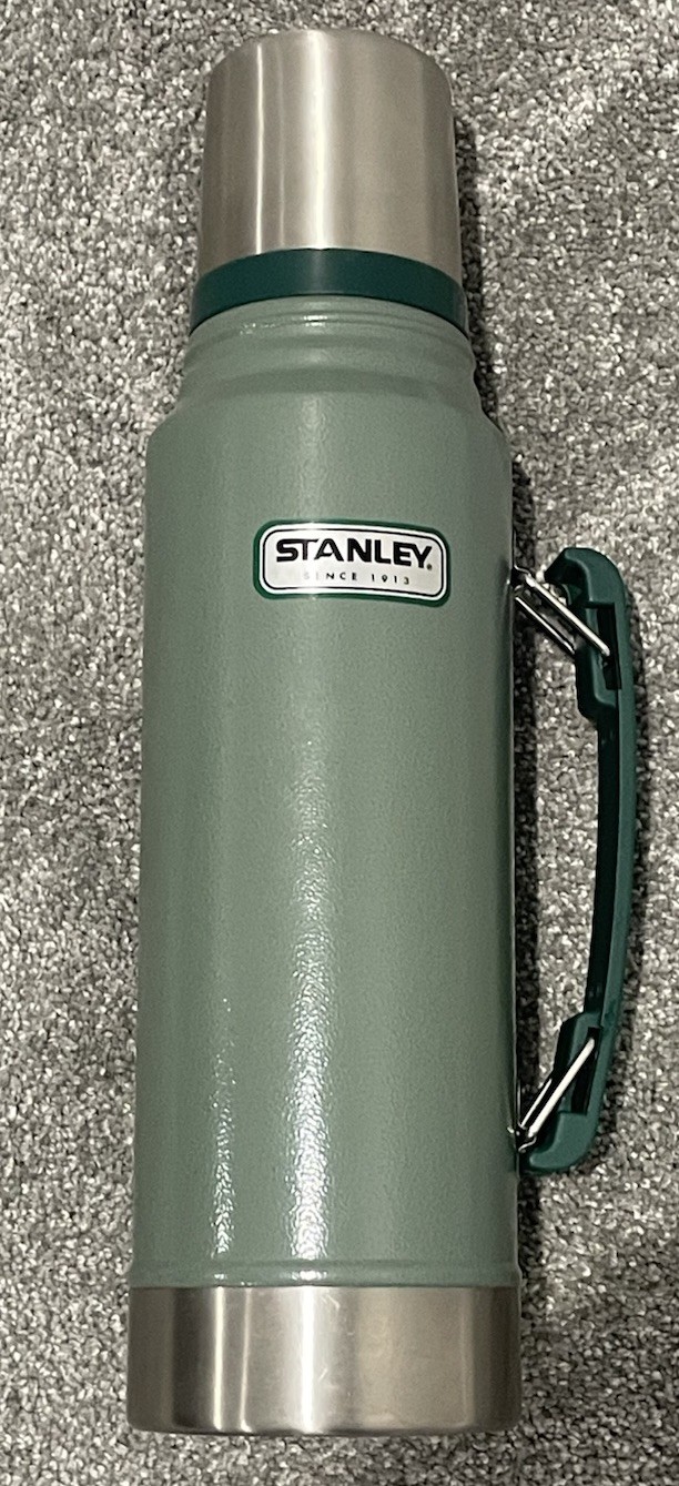 STANLEY 1.1 Quart Hammered Green Stainless Steel Vacuum Insulated Thermos