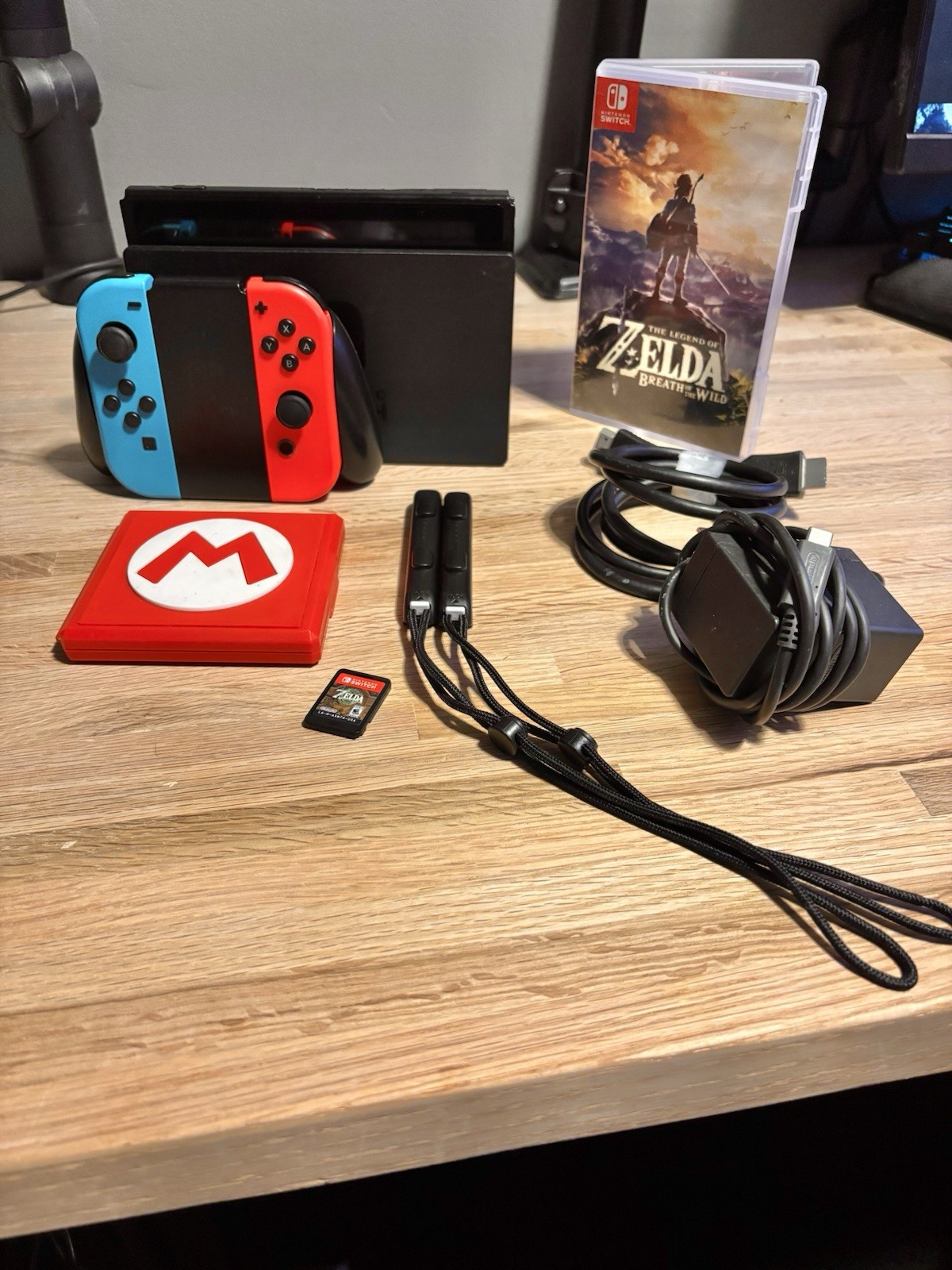 Nintendo Switch Bundle with Zelda, Mario, Pokémon Games, Dock, Joy-Con