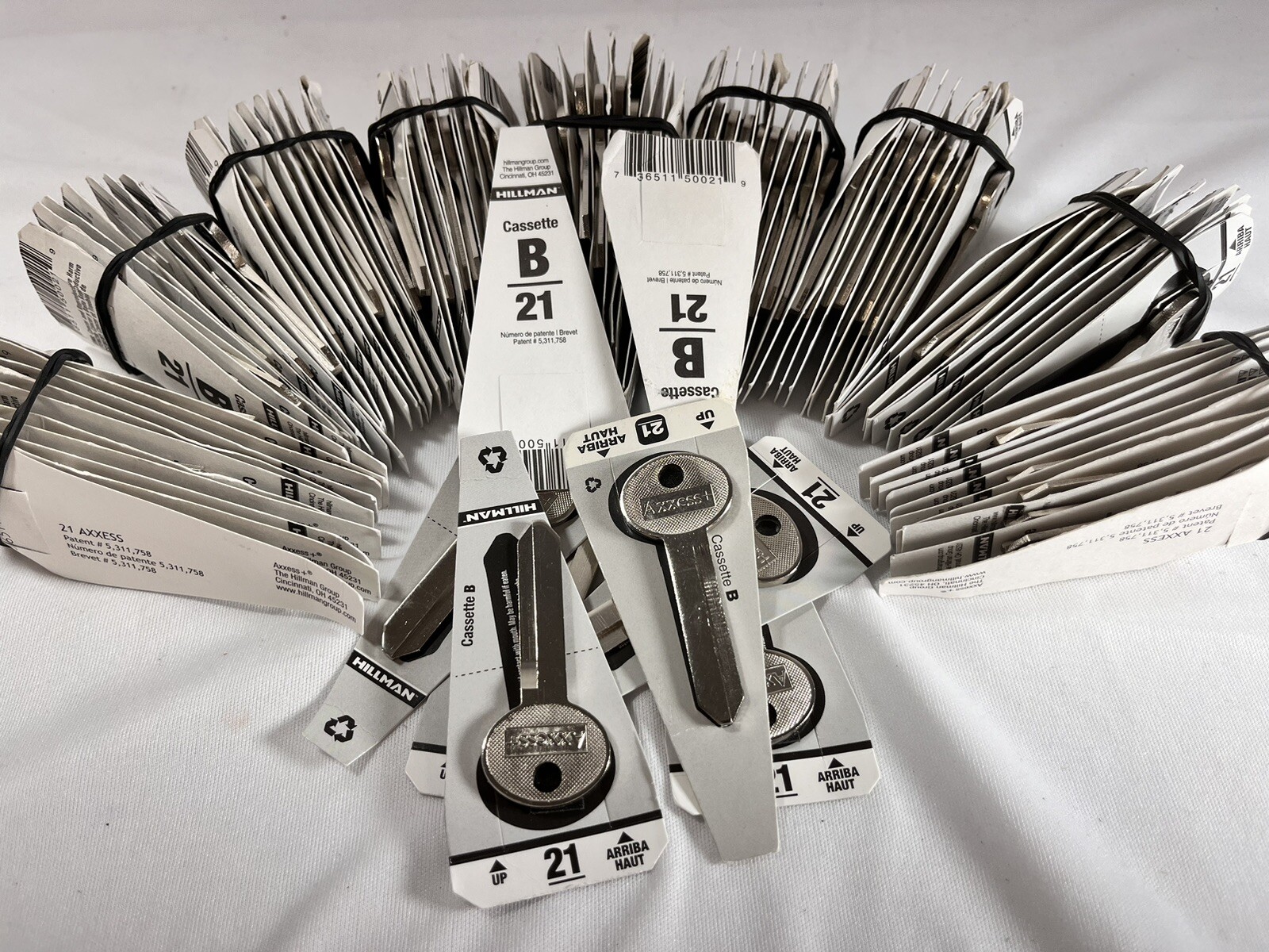 Lot Of 90+ Hillman Key Blank # 21