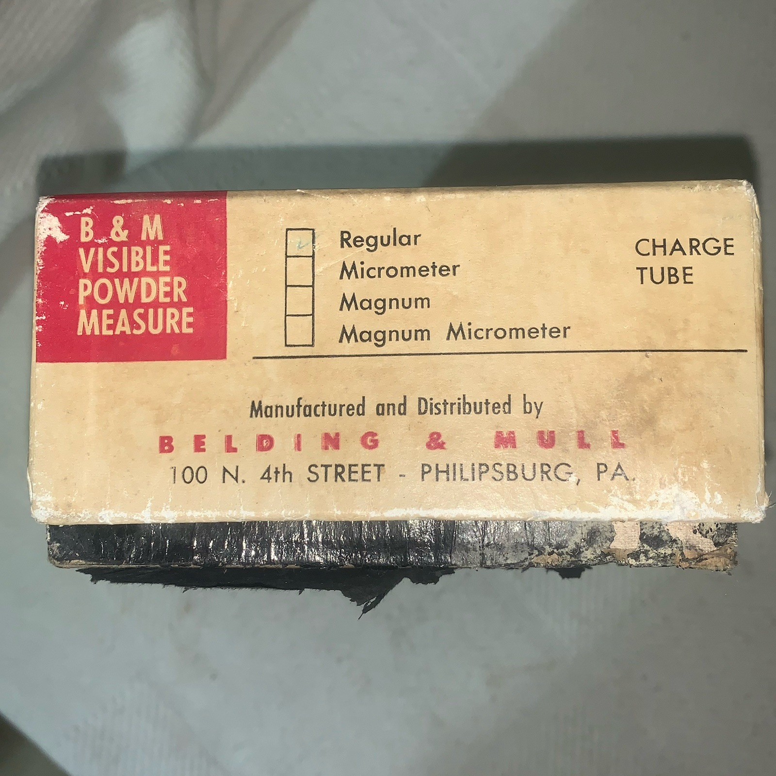 Belding & Mull Powder Measure Original Box Reloading