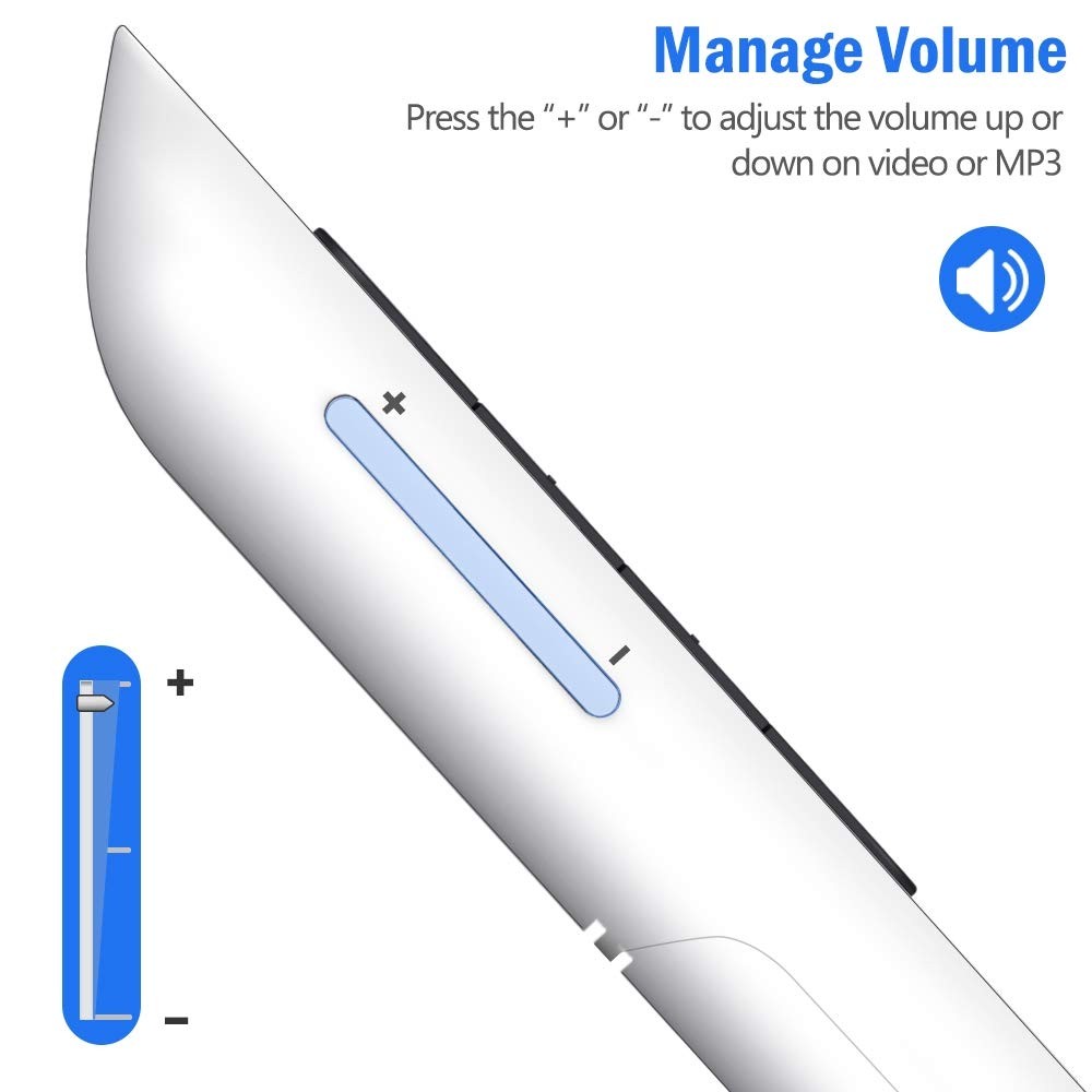Dinofire White Wireless Presenter Clicker