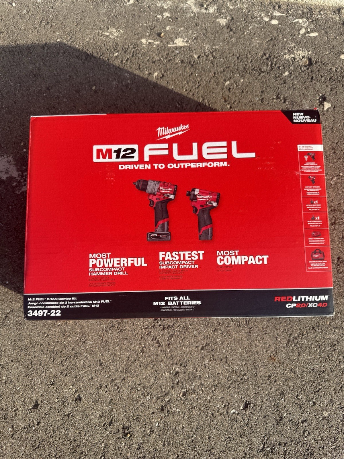 Milwaukee M12 Fuel 2-Tool Combo Kit Hammer Drill/Impact Driver (3497-22)