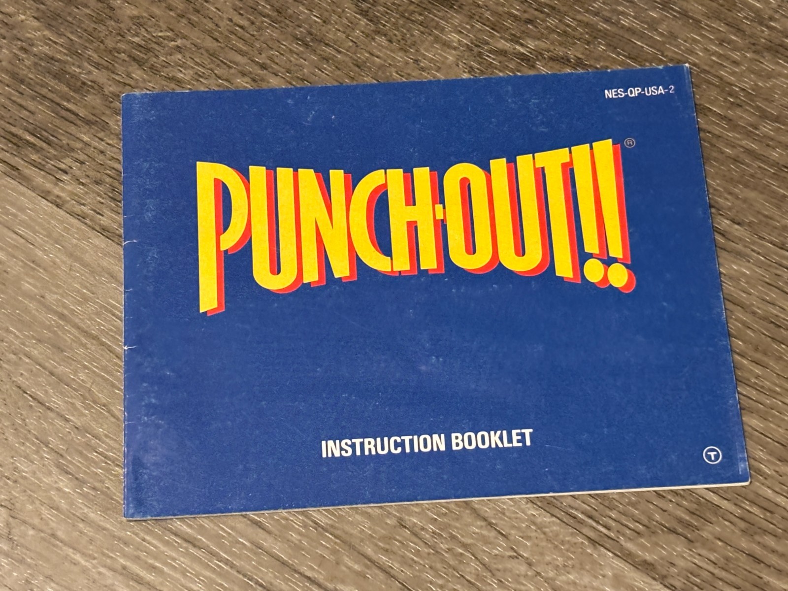 Punch-Out!! Instruction Manual Only Nintendo Nes Authentic