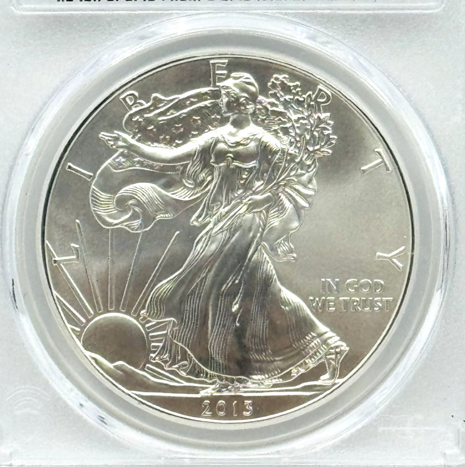2013 SILVER EAGLE PCGS MS70