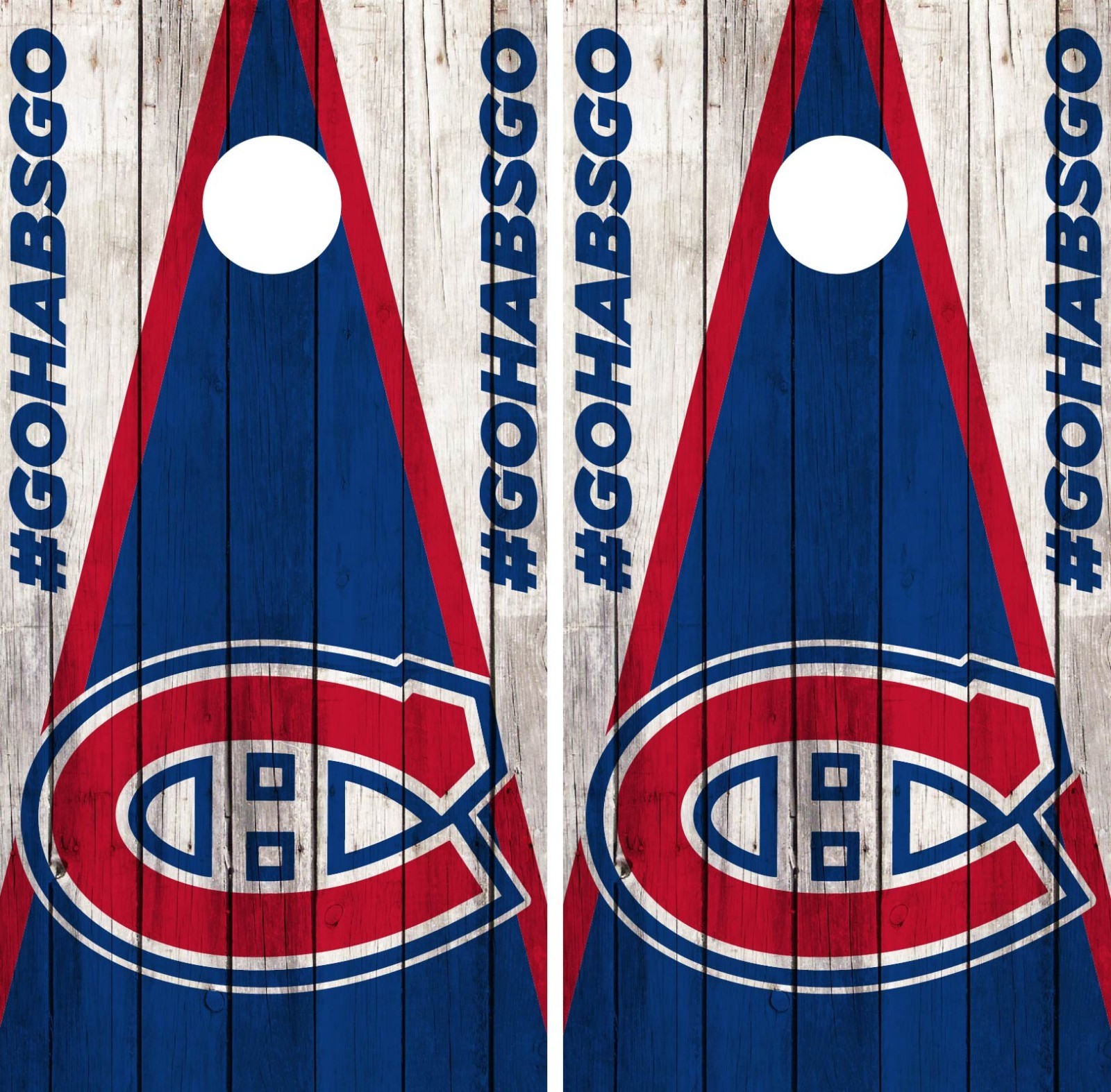 Montreal Canadiens Cornhole Wrap NHL Vintage Game Skin Set Vinyl Decal CO301