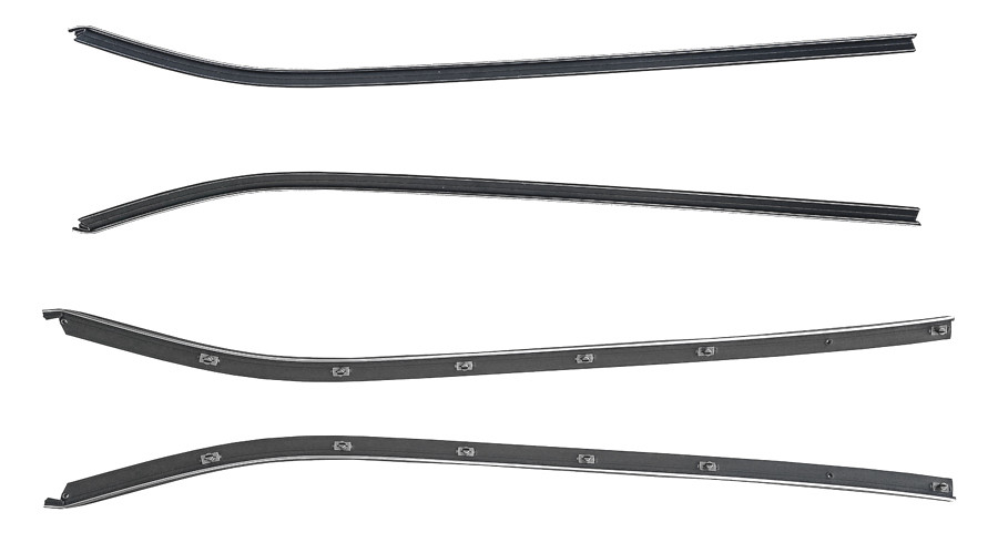 fits 1969-1982 Chevrolet Corvette door window glass beltline weatherstrip sweeps