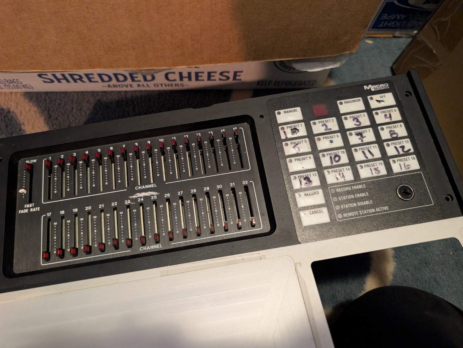 macro electronics DMS Control panel mount preset lighting dimmer station