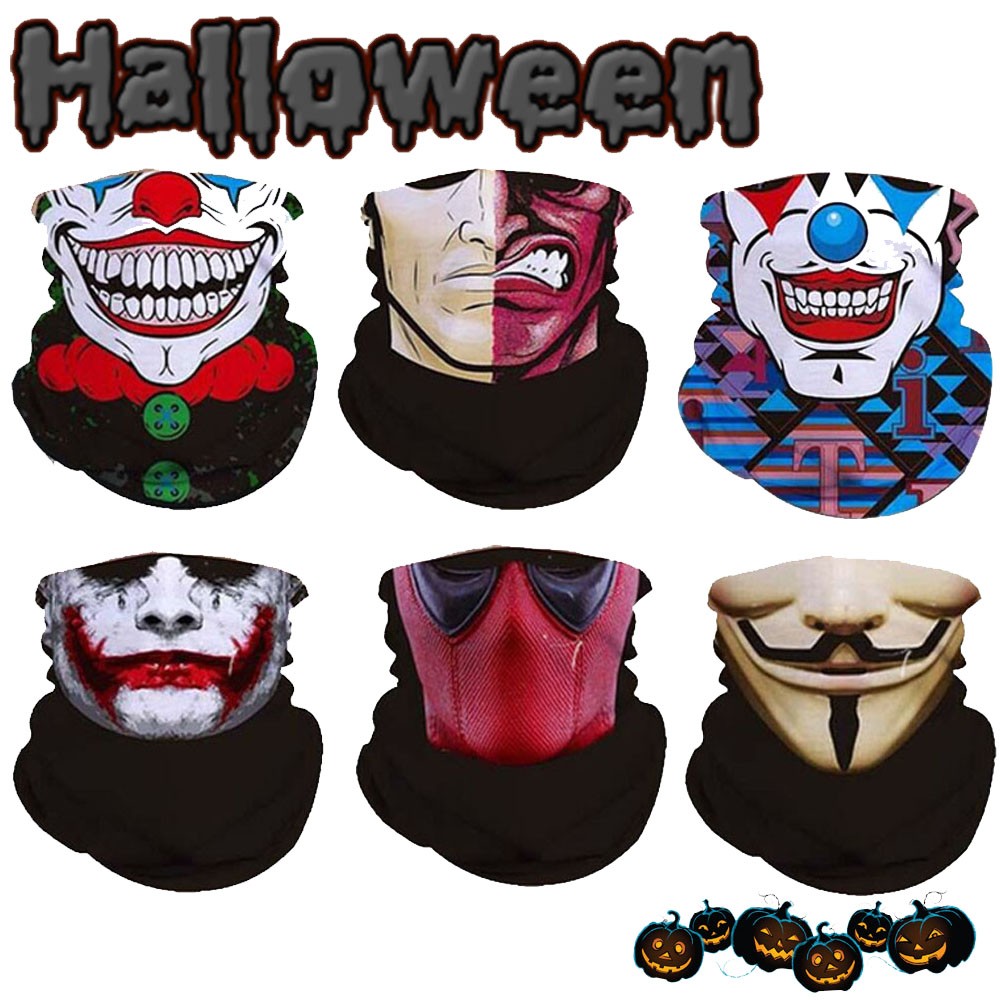 Skull Scarf Neck Gaiter Face Mask for Motorcycle Riding Fishing Cycling Sports